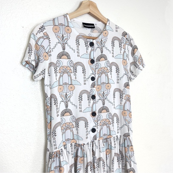 Nooworks Bridge Print Button Front Dress - Picture 2 of 8